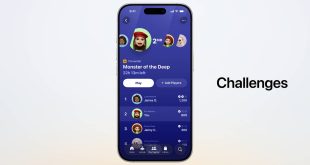 Apple's new Games app allows you to challenge your friends.