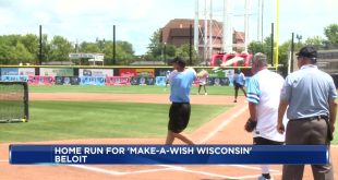 Batter up! Wisconsin celebrities compete in charity softball game